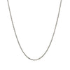 14k White Gold Diamond Cut Cable Link Chain (1.30 mm)