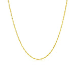 14k Yellow Gold Singapore Chain (1.10 mm), view 13