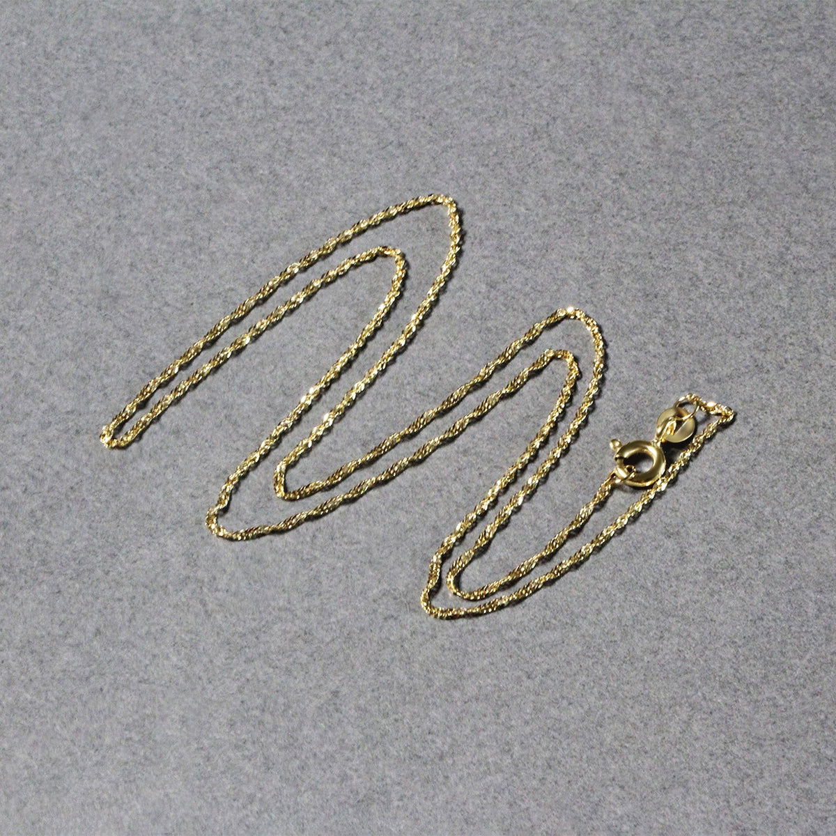 14k Yellow Gold Singapore Chain (1.10 mm), view 6