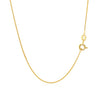 14k Yellow Gold Diamond Cut Round Wheat Chain (0.60 mm)