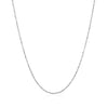 14k White Gold Singapore Chain 0.8mm (0.81 mm)