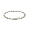14K White Gold Heart Bracelet (3.00 mm), view 3