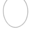Sterling Silver Rhodium Plated Ice Barrel Chain (5.00 mm), view 2