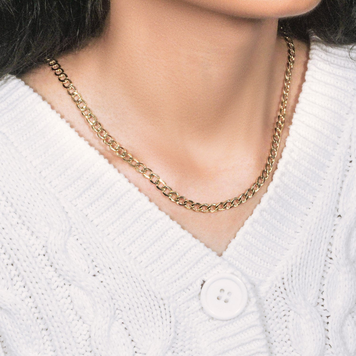 14k Yellow Gold Curb Chain (5.30 mm)
