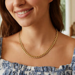 14k Yellow Gold Curb Chain (5.30 mm), view 11