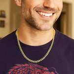 14k Yellow Gold Curb Chain (5.30 mm), view 9