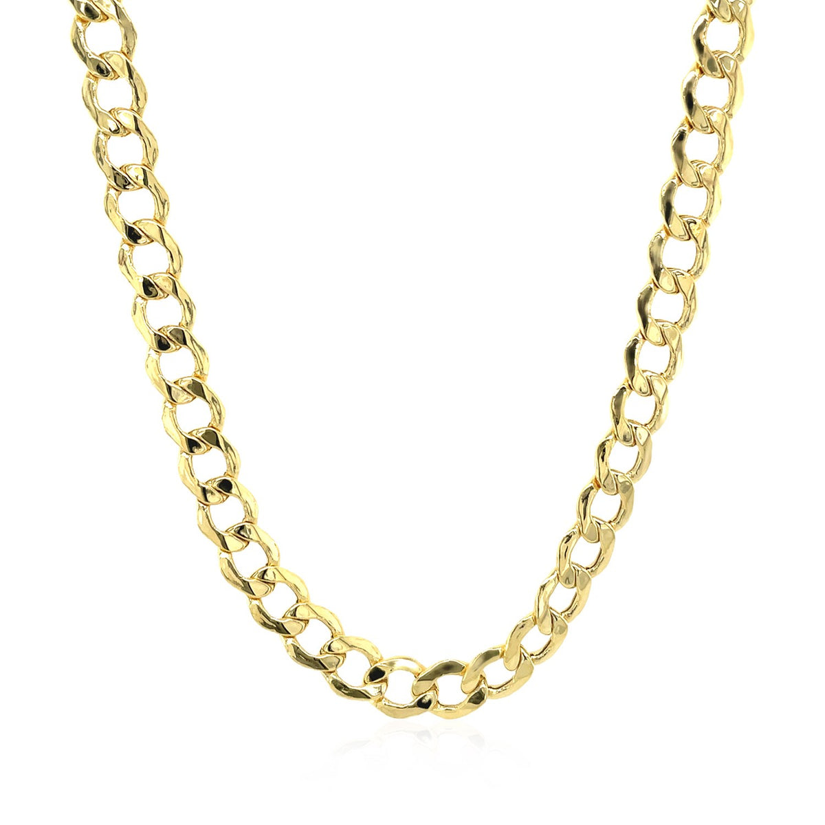 14k Yellow Gold Curb Chain (5.30 mm), view 16