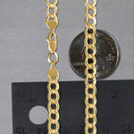 14k Yellow Gold Curb Chain (5.30 mm), view 2