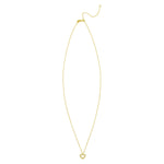 14K Yellow Gold Petite Diamond Heart Necklace, view 2