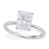 3 Carat Radiant Lab Grown IGI G/VS1 Diamond Solitaire Ring in 10K White Gold