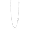 14k White Gold Adjustable Box Chain (0.60 mm)