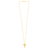 14K Yellow Gold Helium Initial T Pendant