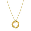 14K Yellow Gold Interlocking Large Trinity Necklace, view 2