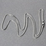 14k White Gold Classic Box Chain (1.10 mm), view 12