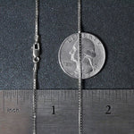 14k White Gold Classic Box Chain (1.10 mm), view 22