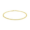 14K Yellow Gold Figaro Bracelet (1.90 mm), view 2