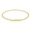 14K Yellow Gold Figaro Bracelet (1.90 mm), view 3