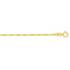 14K Yellow Gold Figaro Bracelet (1.90 mm), view 4