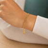 14K Yellow Gold Figaro Bracelet (1.90 mm), view 5