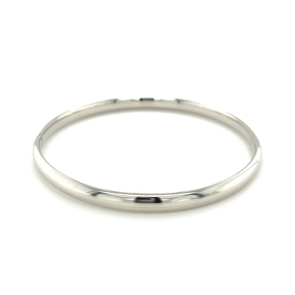 Classic Bangle in 14K White Gold (5.00 mm), view 2