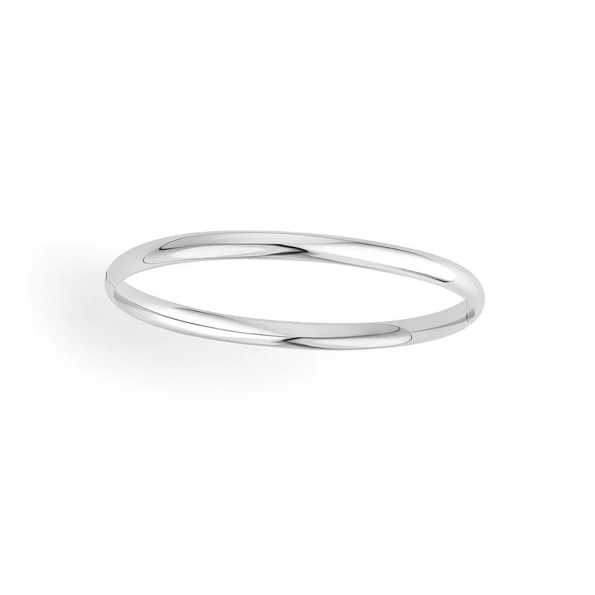 Classic Bangle in 14K White Gold (5.00 mm), view 3