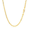 14k Yellow Gold Diamond Cut Cable Link Chain (2.60 mm)