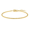 14K Yellow Gold Diamond Cut Stack Bangle Bracelet (1.80 mm), view 2