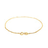 14K Yellow Gold Singapore Bracelet (1.10 mm), view 3
