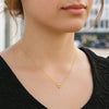 14K Yellow Gold Star of David Necklace, view 3