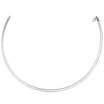 14K Yellow Gold And Silver Reversible Omega Chain Necklace (5.00 mm), view 3