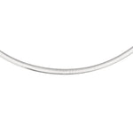 14K Yellow Gold And Silver Reversible Omega Chain Necklace (5.00 mm), view 4
