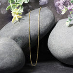 14k Yellow Gold Classic Box Chain (0.85 mm), view 9
