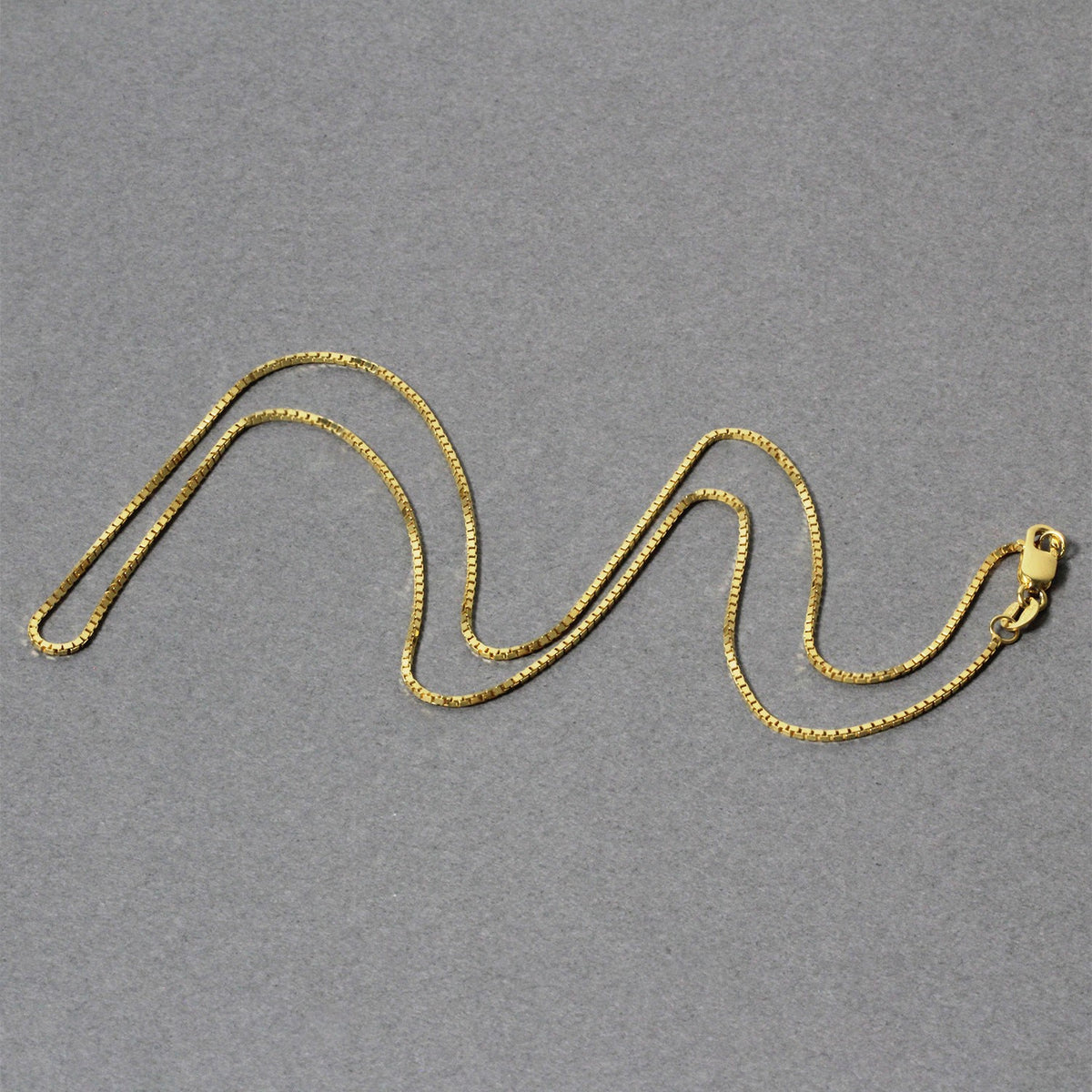 14k Yellow Gold Classic Box Chain (0.85 mm), view 4