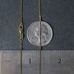 14k Yellow Gold Classic Box Chain (0.85 mm), view 20