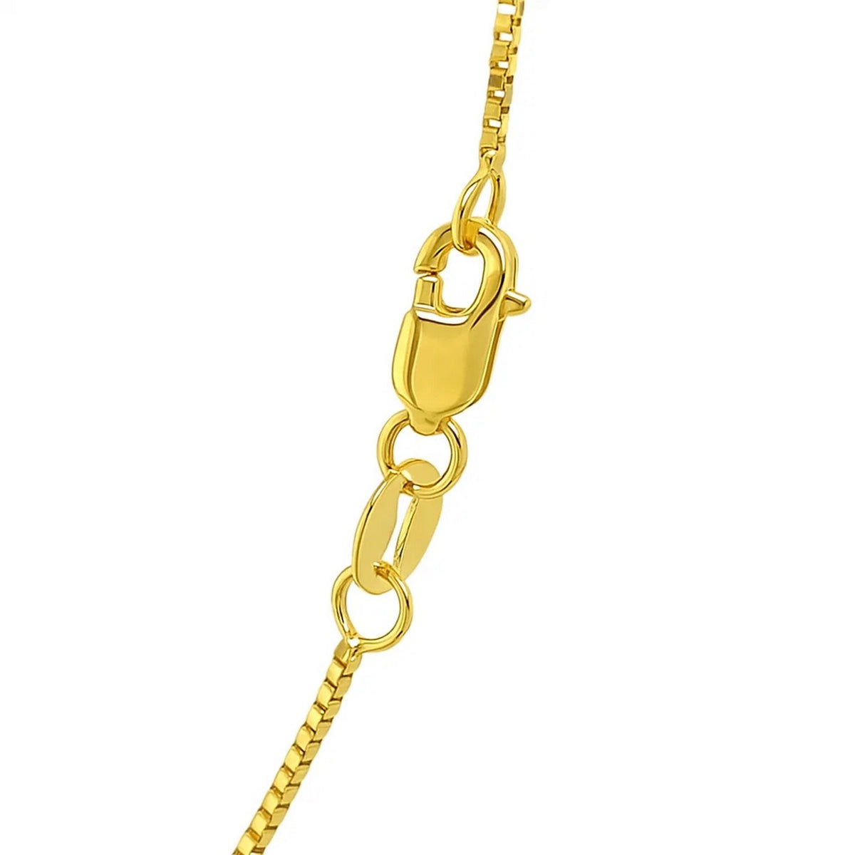 14k Yellow Gold Classic Box Chain (0.85 mm), view 2