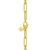 14K Yellow Gold Mini Diamante Paperclip Necklace (3.20 mm), view 3
