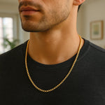 14k Yellow Gold Round Box Chain (2.5 mm), view 2