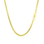 14k Yellow Gold Round Box Chain (2.5 mm), view 4