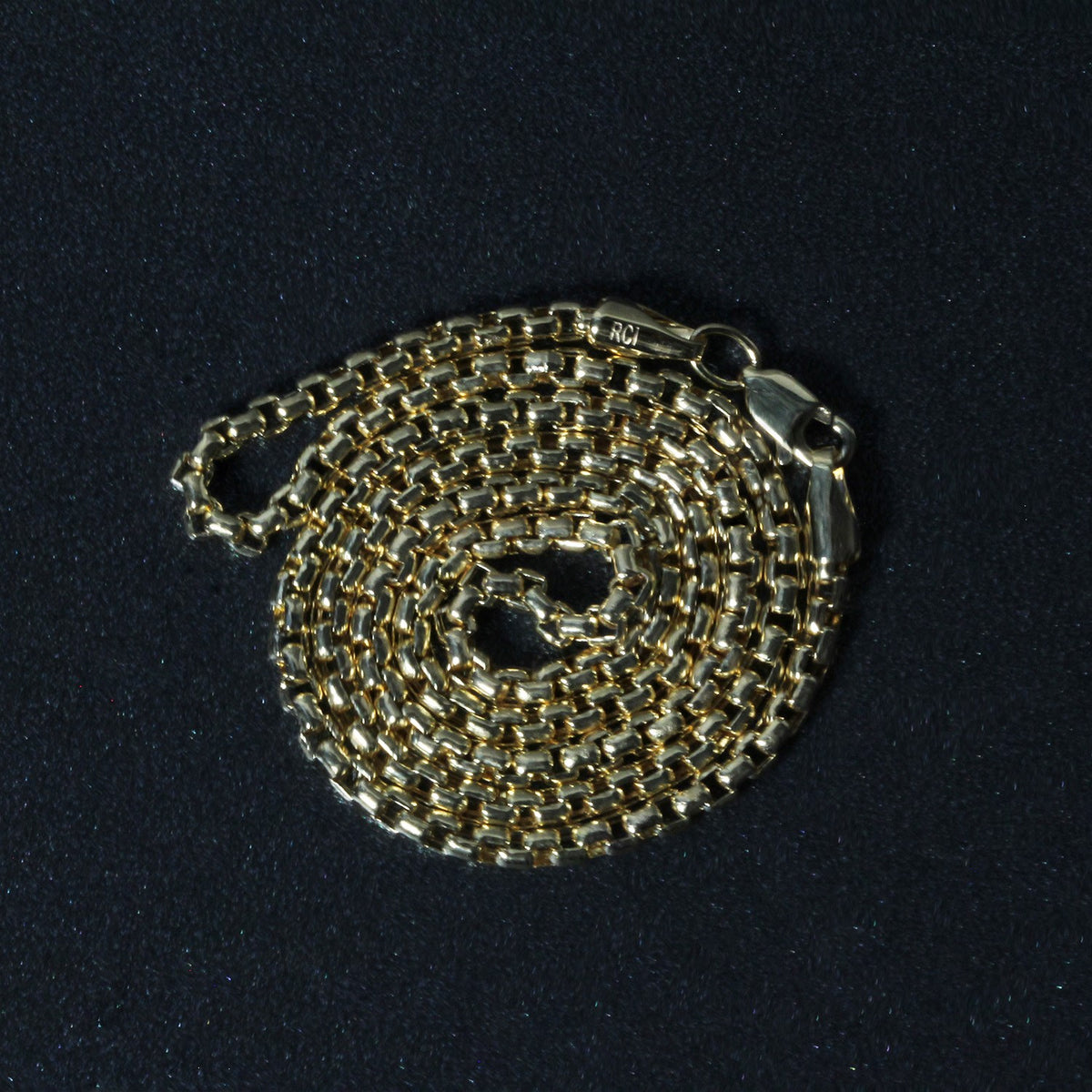 14k Yellow Gold Round Box Chain (2.5 mm), view 11