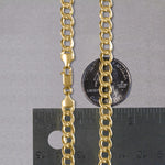 14k Yellow Gold Curb Chain (6.20 mm), view 5