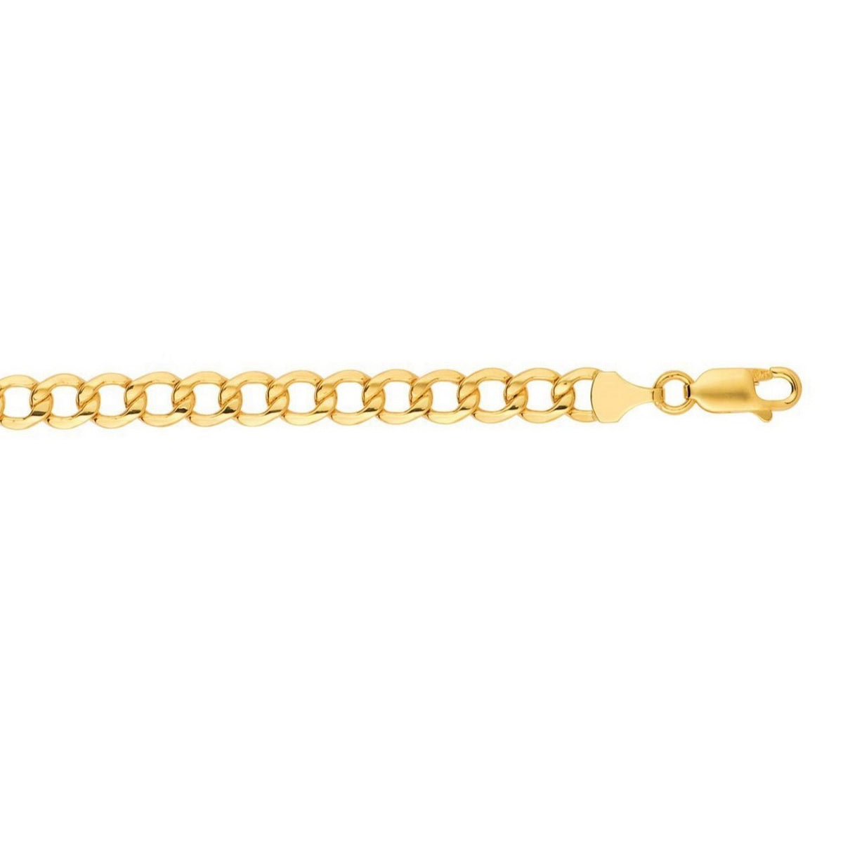 14k Yellow Gold Curb Chain (6.20 mm), view 21