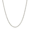 14k White Gold Forsantina Lite Cable Link Chain (2.30 mm)