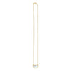 MOP Geometric Gem Half Moon Necklace in 14K Yellow Gold, view 2