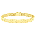 Nature Inspired Clover Bracelet in 14K Yellow Gold (6.50 mm), view 2