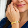 Nature Inspired Clover Bracelet in 14K Yellow Gold (6.50 mm), view 4
