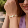 Nature Inspired Clover Bracelet in 14K Yellow Gold (6.50 mm), view 5