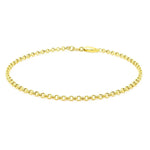 14K Yellow Gold Rolo Bracelet (2.50 mm), view 2