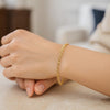 14K Yellow Gold Rolo Bracelet (2.50 mm), view 4