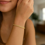 14K Yellow Gold Rolo Bracelet (2.50 mm), view 5