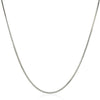 Rhodium Plated 1.3mm Sterling Silver Snake Style Chain (1.30 mm), view 2